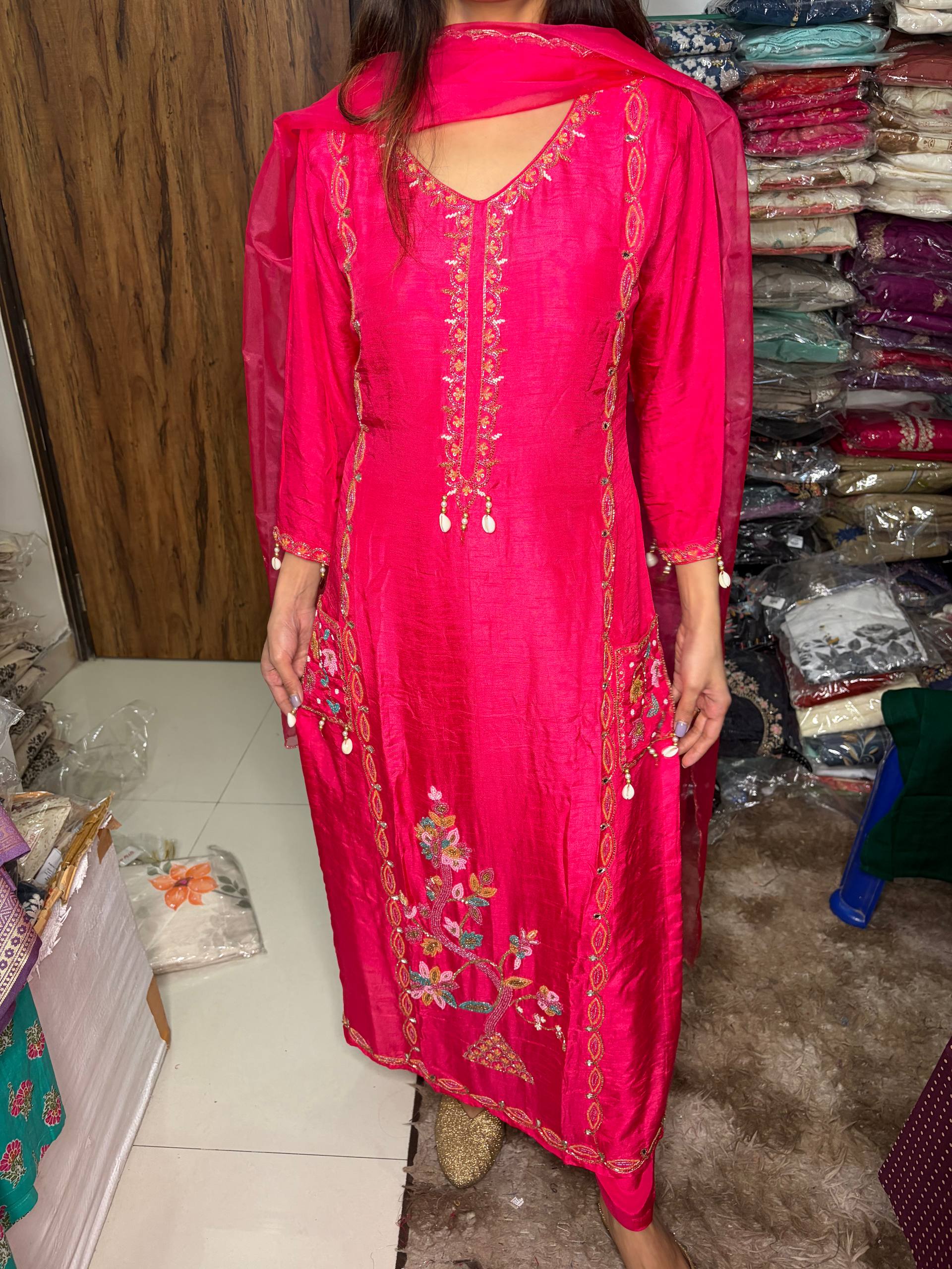 rani’s charm fabric dola silk