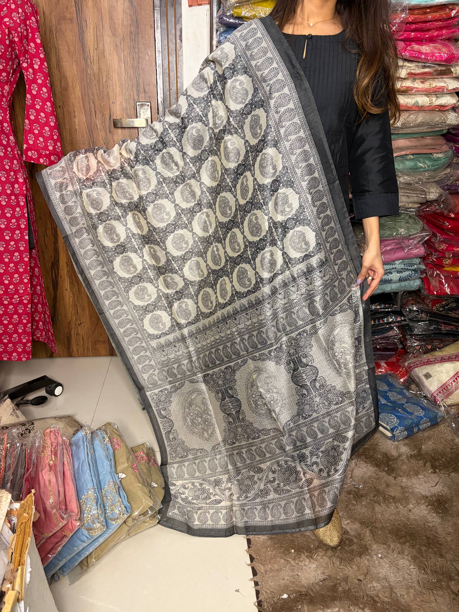 Printex Suit  Fabric Cotton Silk