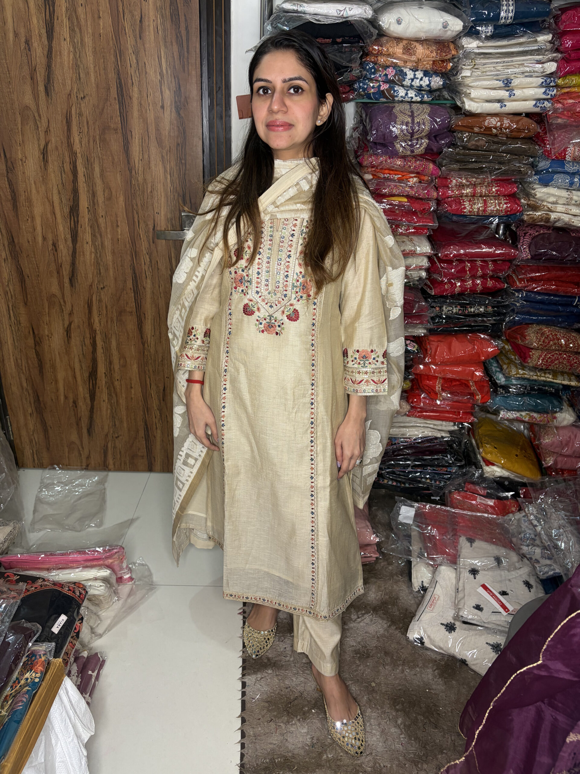 Home Viral Cotton Chandheri Suit