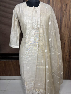 cotton chanderi suit