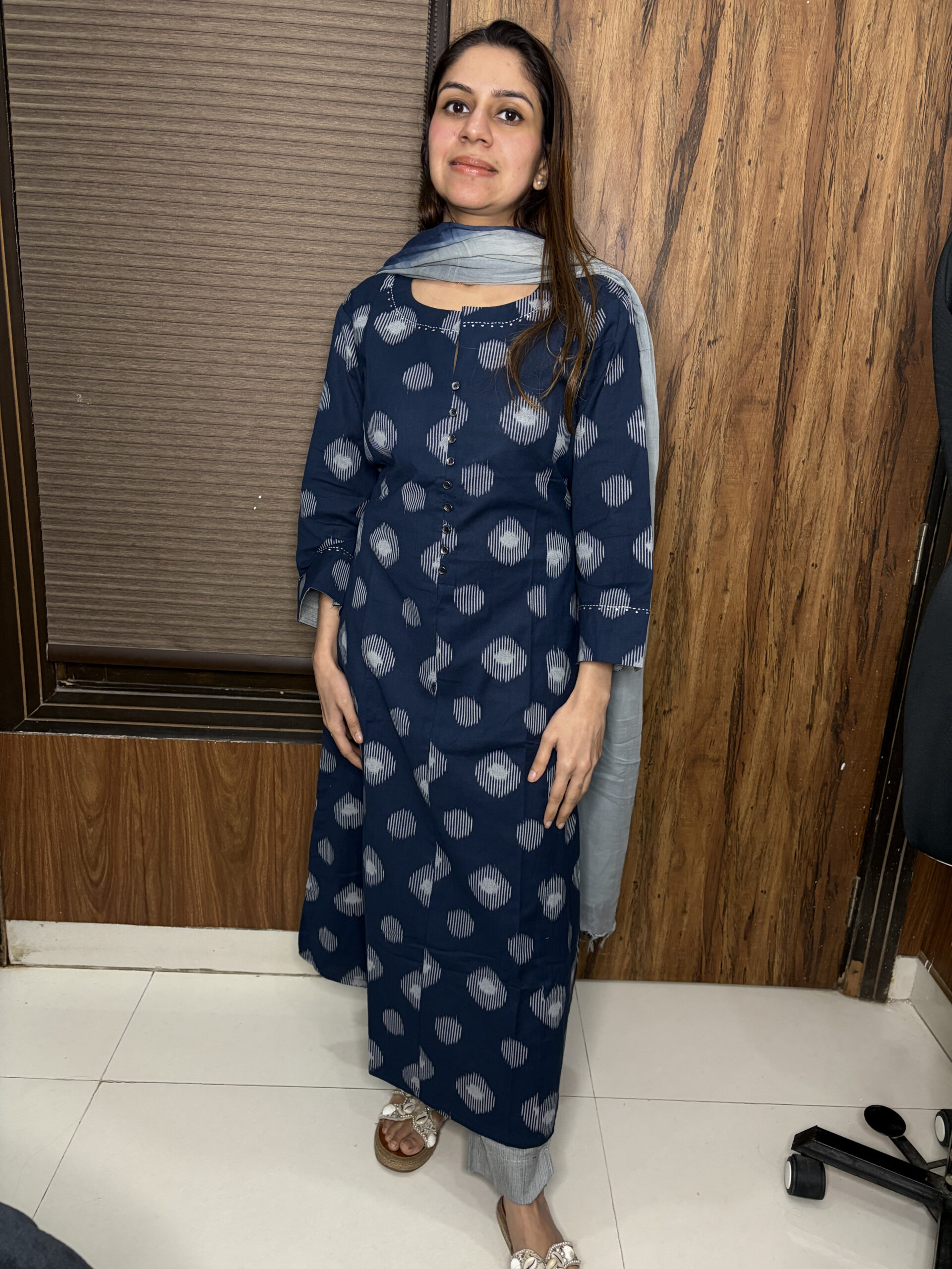 Blue Handloom Suit