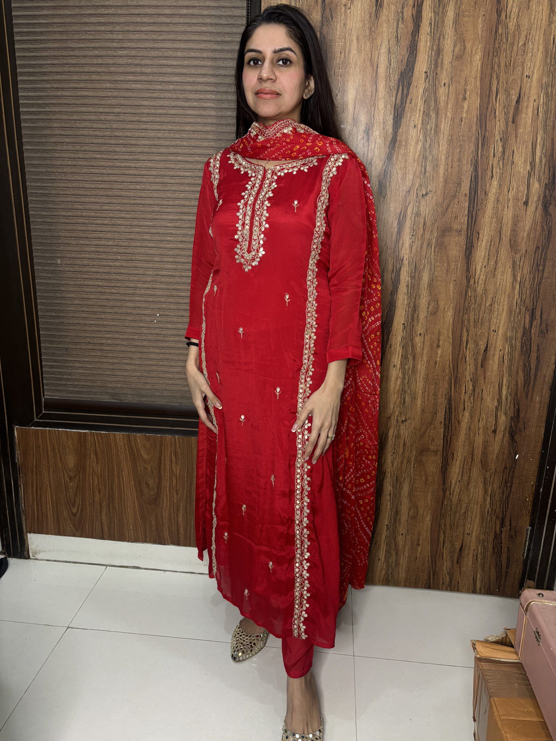 IMG_2028-1-scaled-1.jpg Golgappa Bandani suit - Image 1