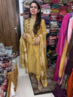 Golden Yellow Cotton Chandheri