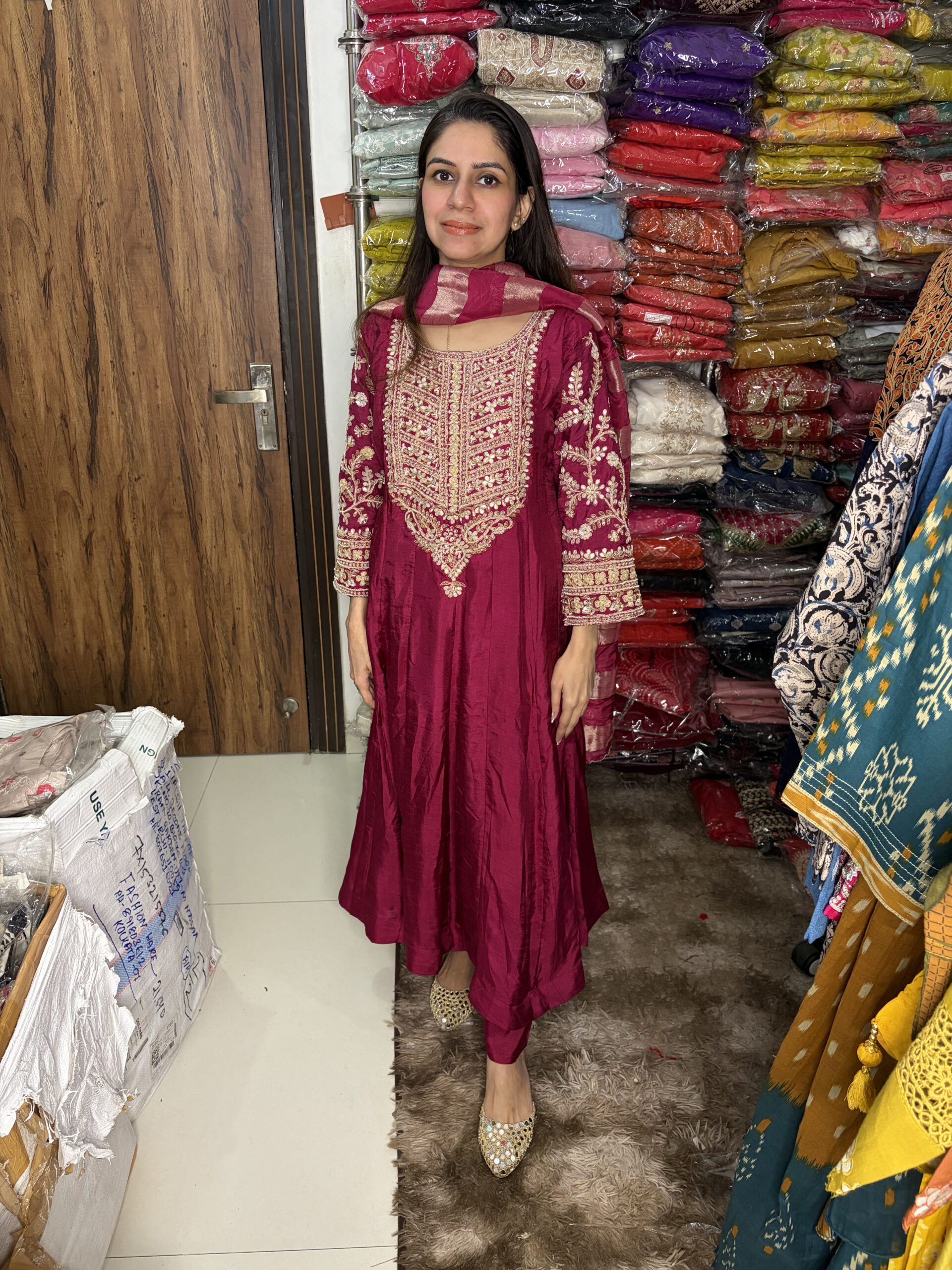 IMG_2726-scaled-1.jpg The Perfect Dola Silk Anarkali - Image 1