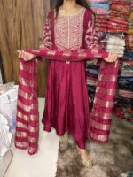 The Perfect Dola Silk Anarkali - Image 5