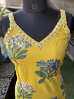 Yellow Noodle Strap Cotton suit - Image 2