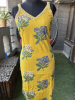 Yellow Noodle Strap Cotton suit - Image 3