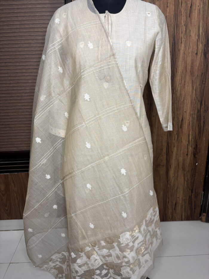 Cotton Chanderi  Suit - Image 7