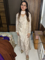 Ivory pearl work suit