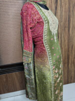 Green Crushed Tissue Suit - Image 6