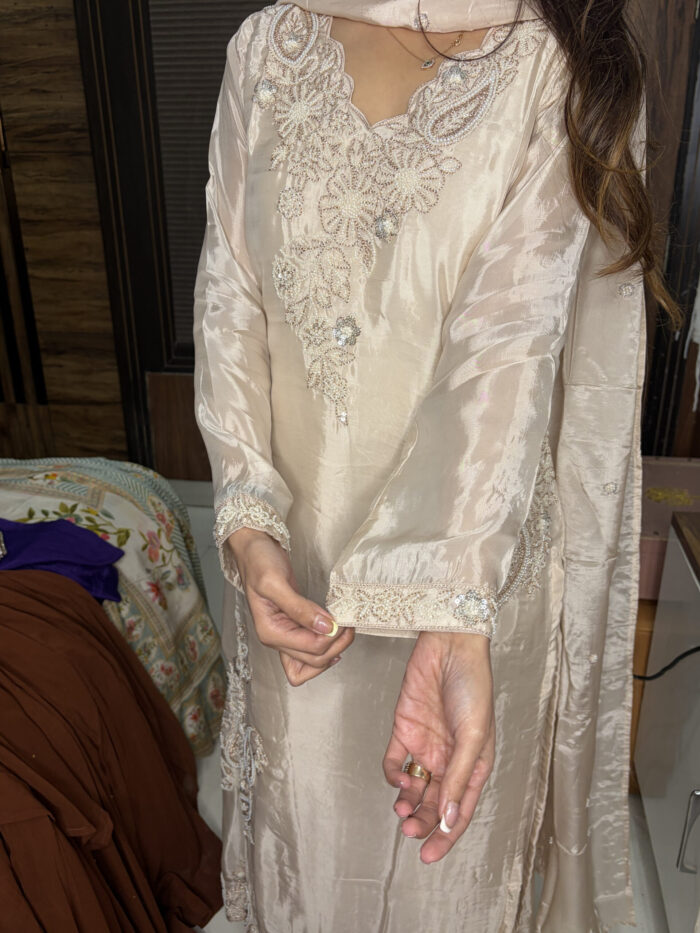Ivory pearl work suit - Image 6
