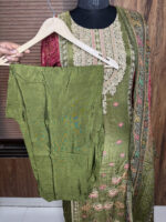 Green Crushed Tissue Suit - Image 7