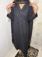 Black Handloom Suit
