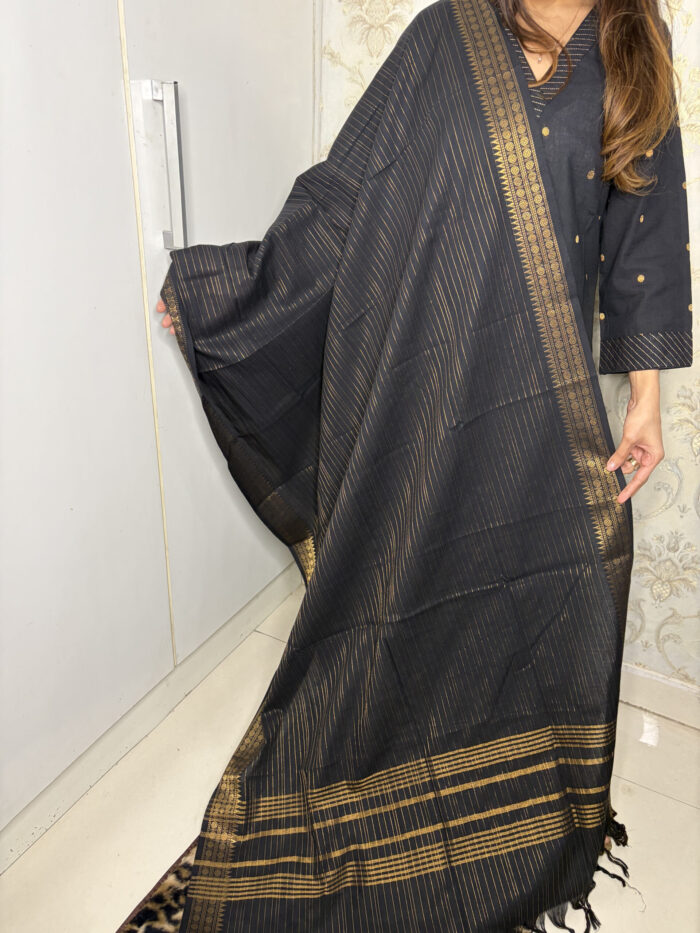 Black Handloom Suit - Image 2