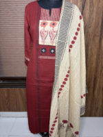 Patch Work Handloom Cotton Suit
