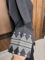 The Black handloom Cotton Suit - Image 3