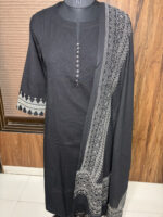 The Black handloom Cotton Suit - Image 5
