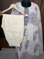 Cotton Floral Printed Suit - Image 7