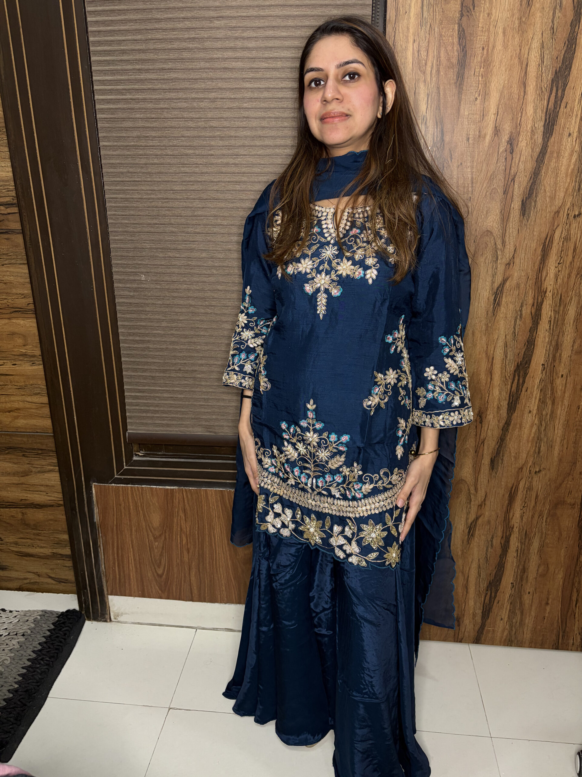 IMG_4001-scaled-1.jpg The Teal Blue Sharara - Image 1