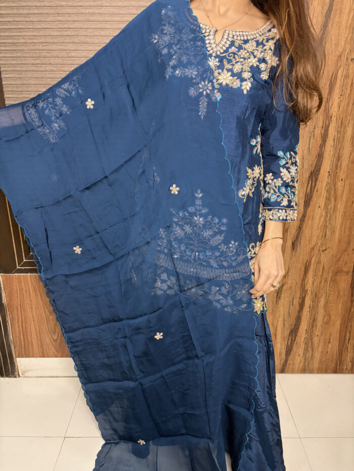 The Teal Blue Sharara - Image 6