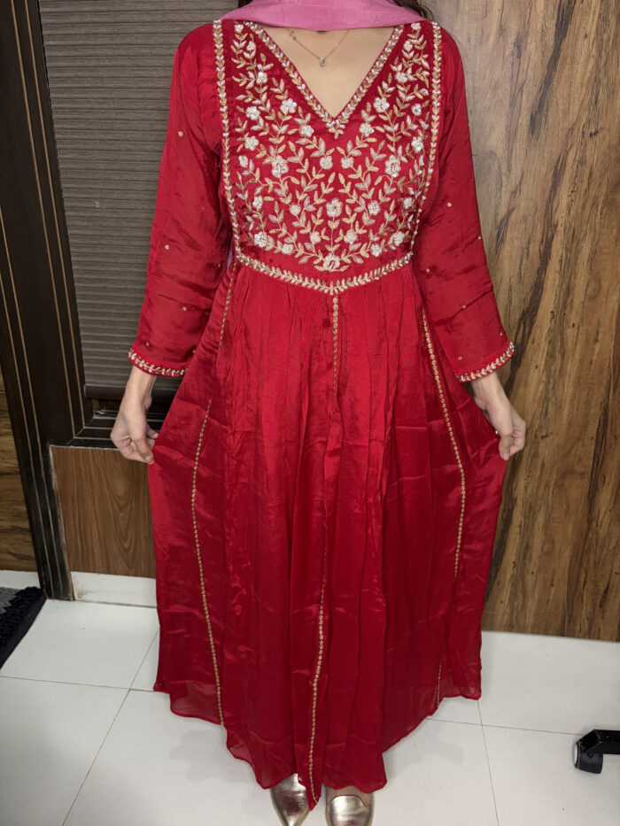 The Red Chinon Anarkali - Image 6