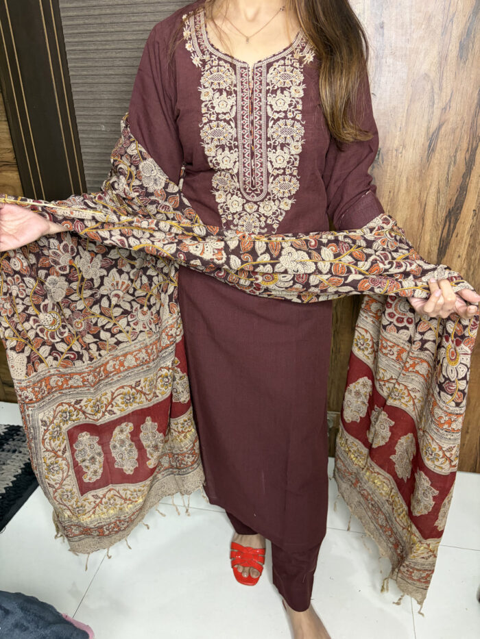 Handloom Cotton Suit - Image 5