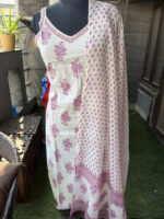 White Noodle Strap Cotton Suit