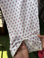 White Noodle Strap Cotton Suit - Image 5