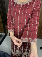 Pure Chinnon Handwork Sharara - Image 4