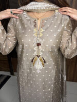 Chandheri Cotton Embroidered Suit - Image 2