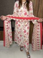 Key hole neck printed Suit