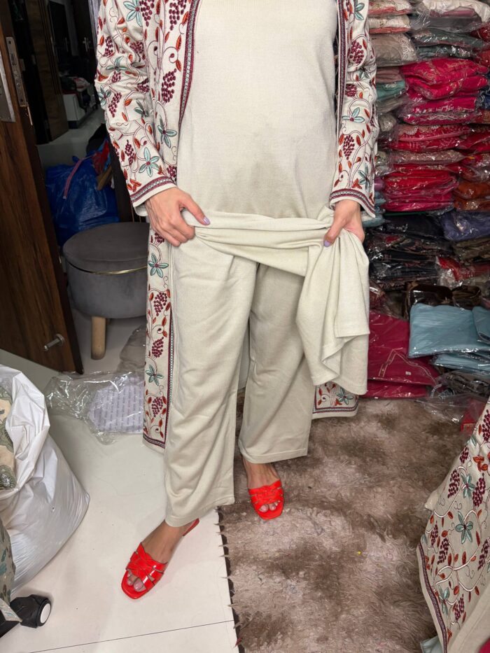 Warm Pastels  Fabric Knitted Suit - Image 7