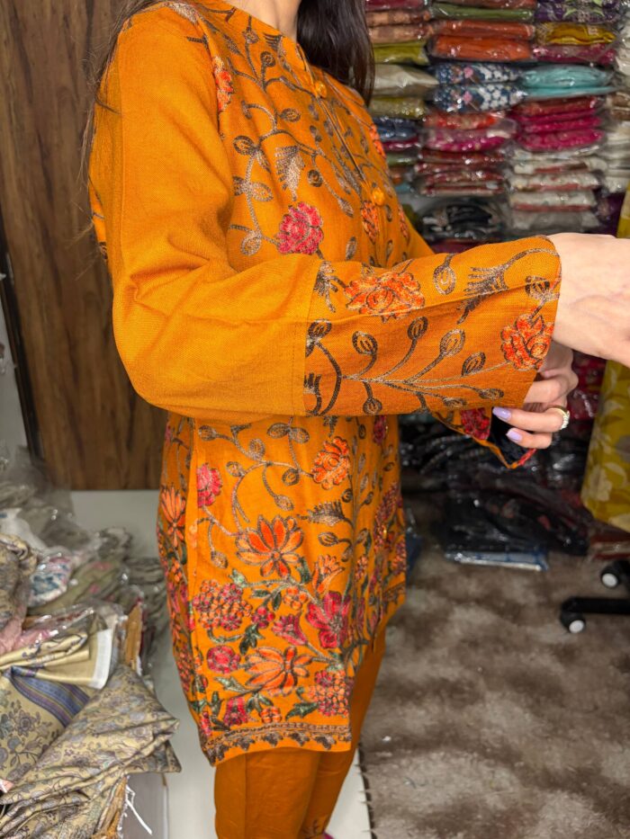 Aari Work Cord Sets Fabric Pashmina - Image 7