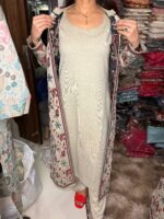 Warm Pastels  Fabric Knitted Suit - Image 4