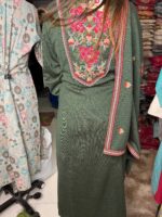 Green Chili Suit Fabric Knitted - Image 4