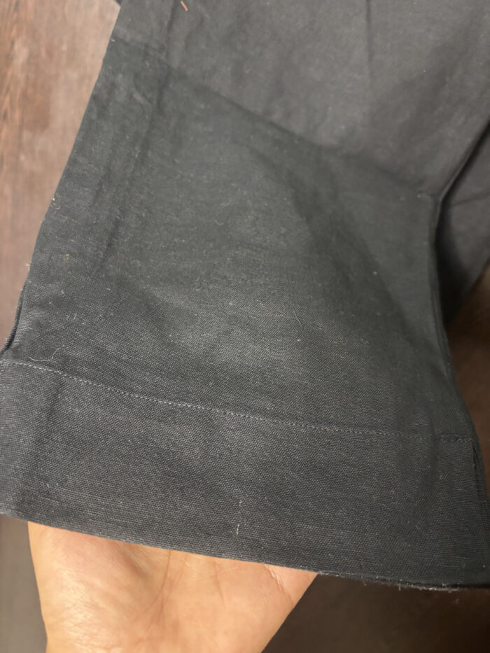 Black Handloom Cotton Pant - Image 2