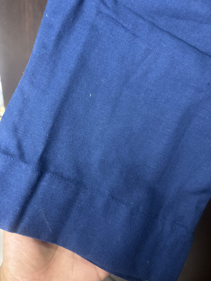 Blue Handloom Cotton Pant - Image 2