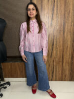 Cropped Stripped Shirt