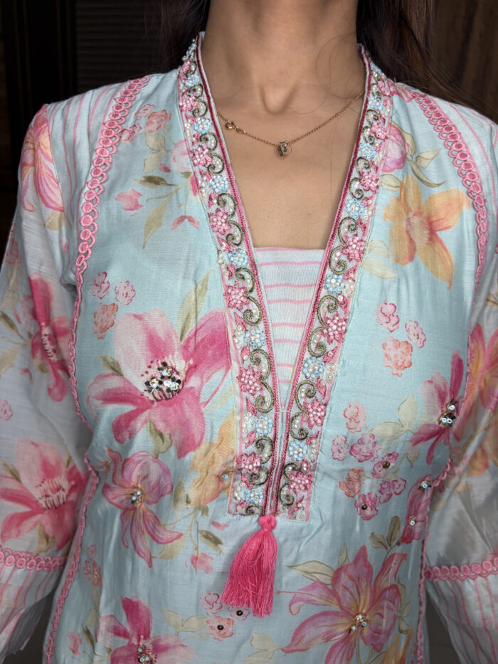 Pastel Muslin Suit - Image 4