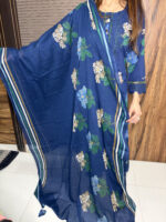 Blue Lace Work Suit - Image 2