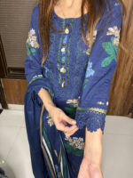 Blue Lace Work Suit - Image 5