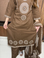 Brown Aplic Work Suit - Image 4