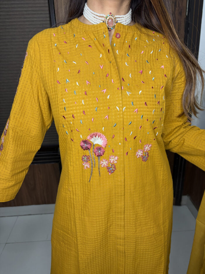 Handloom Haldi Suit - Image 2