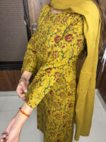 The Mustard Kalamkari Suit - Image 3