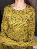 The Mustard Kalamkari Suit - Image 7