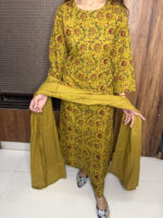 The Mustard Kalamkari Suit
