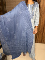 Powder Blue Chicken Kari Suit - Image 3