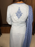 Powder Blue Chicken Kari Suit - Image 5