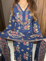 Navy Blue Mirror work suit