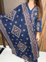 Navy Blue Mirror work suit - Image 4